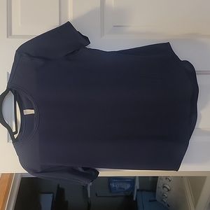 Lululemon High Neck running and training shirt size 8 navy blue